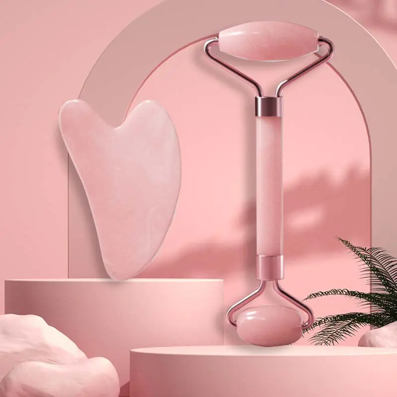 Roller Facial Massager and Gua Sha Tool for Face, Neck, & Eyes