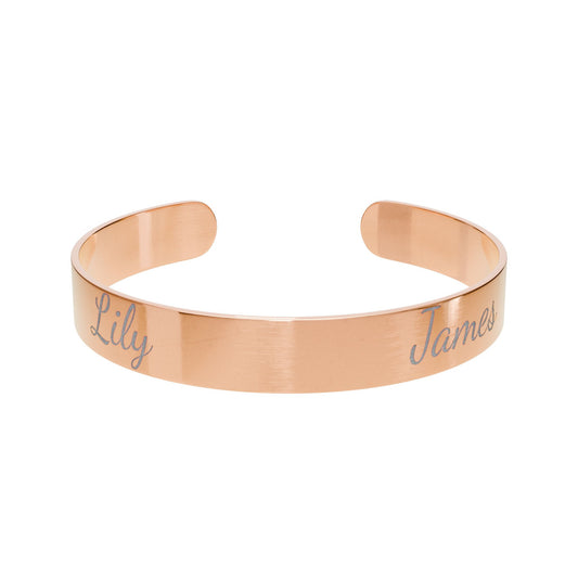 Personalized Engraved Cuff Bracelet - Custom Name Jewelry
